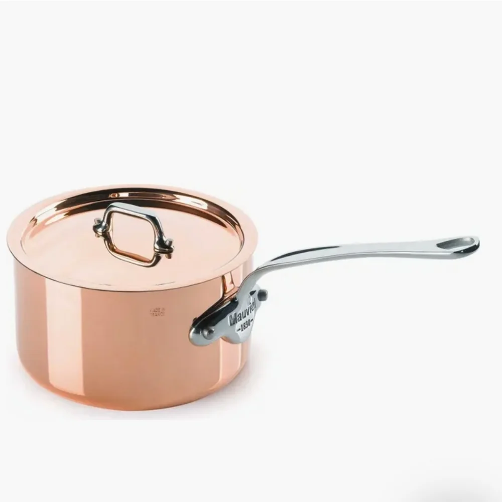 MAUVIEL M'Heritage M'150s 3.6 qt. M150C2 Saucepan & Lid Cast Black Handle